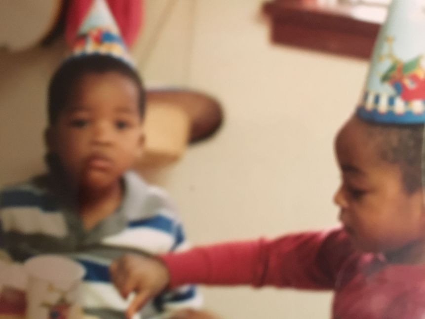 The Morris brothers as children